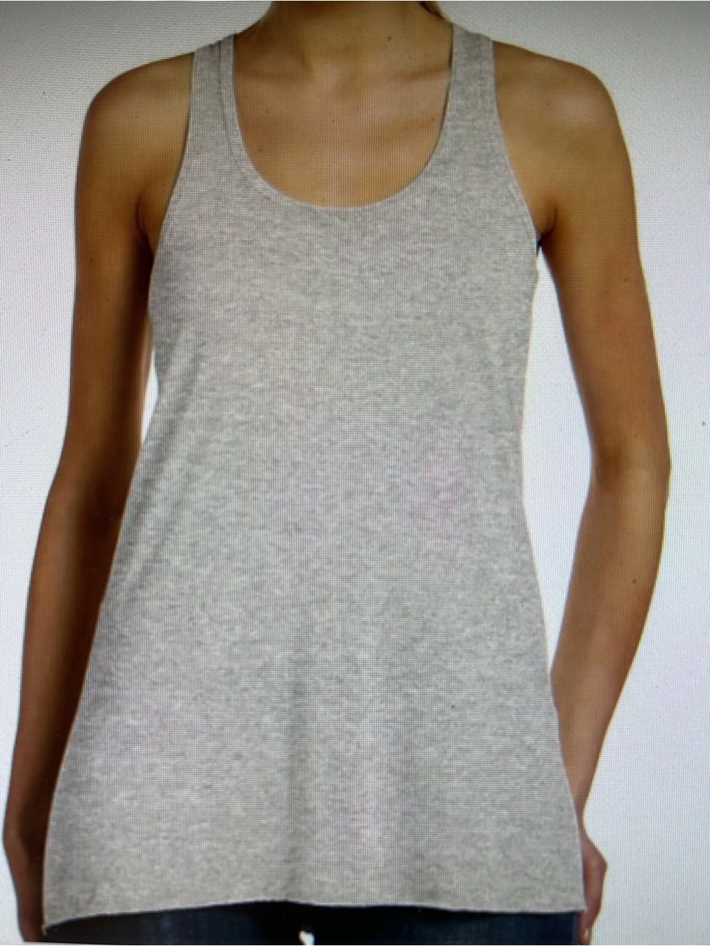 J. Jill  Pure Jill  Women's Lightweight Gray Scoop Neck Tank Top. Size XL